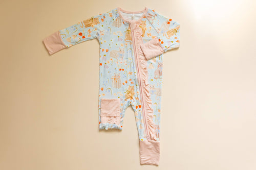Kitty Meadow Bamboo Romper