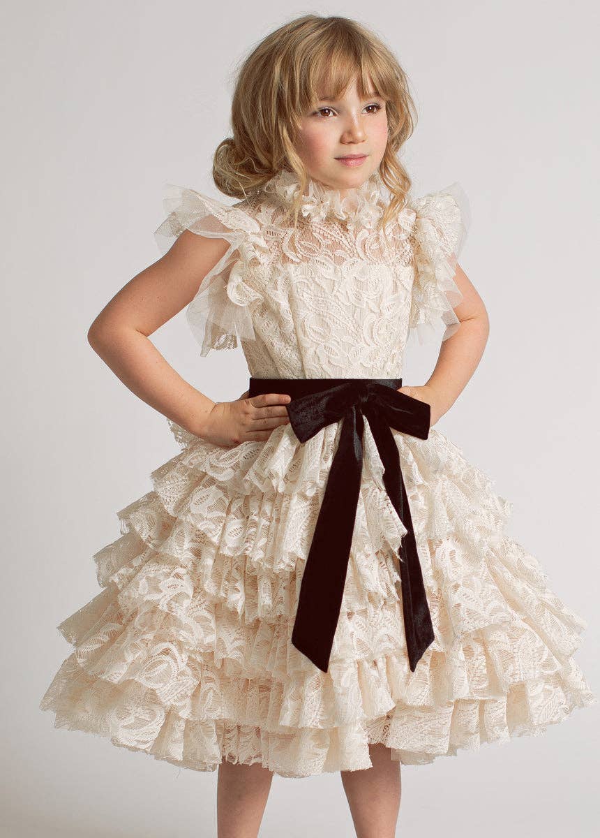 Anouk Petticoat Dress in Vintage Ivory