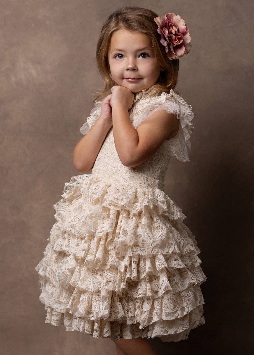 Anouk Petticoat Dress in Vintage Ivory
